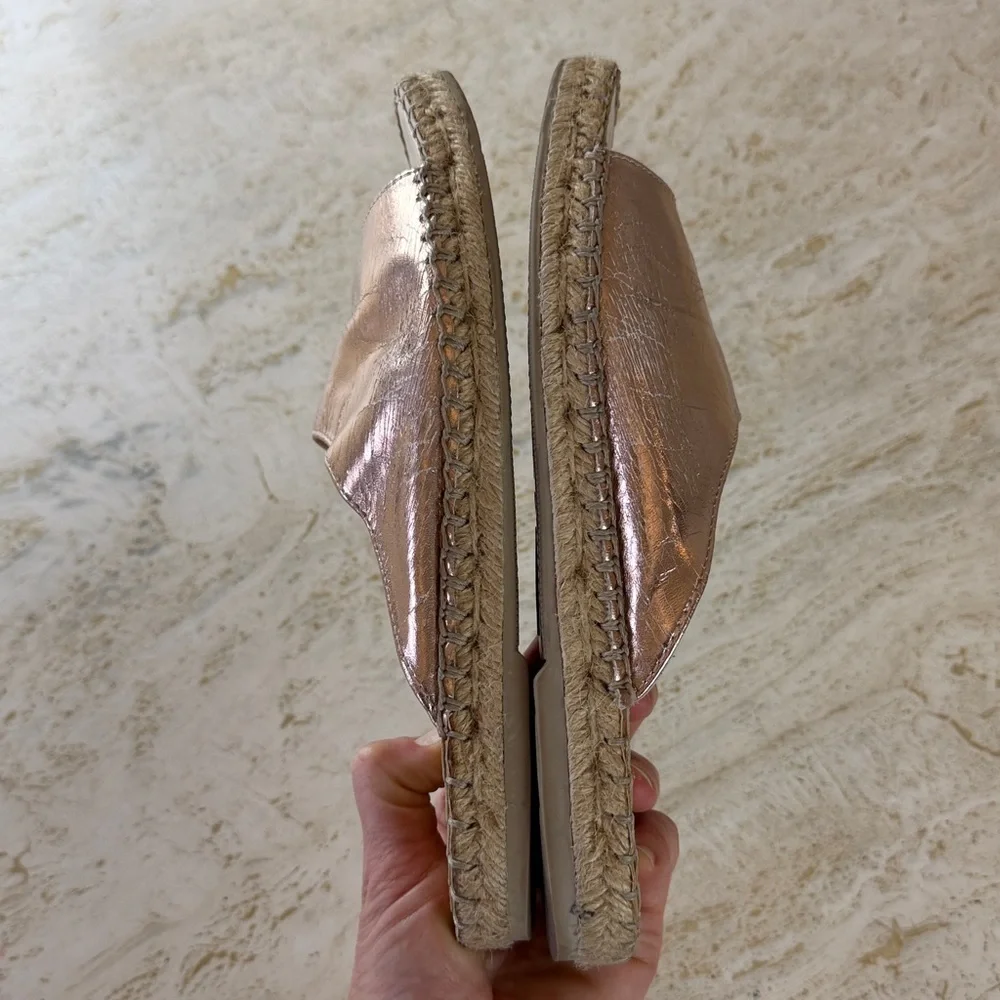 Dolce Vita Banji Women's Rose Gold Espadrille Slides size 7